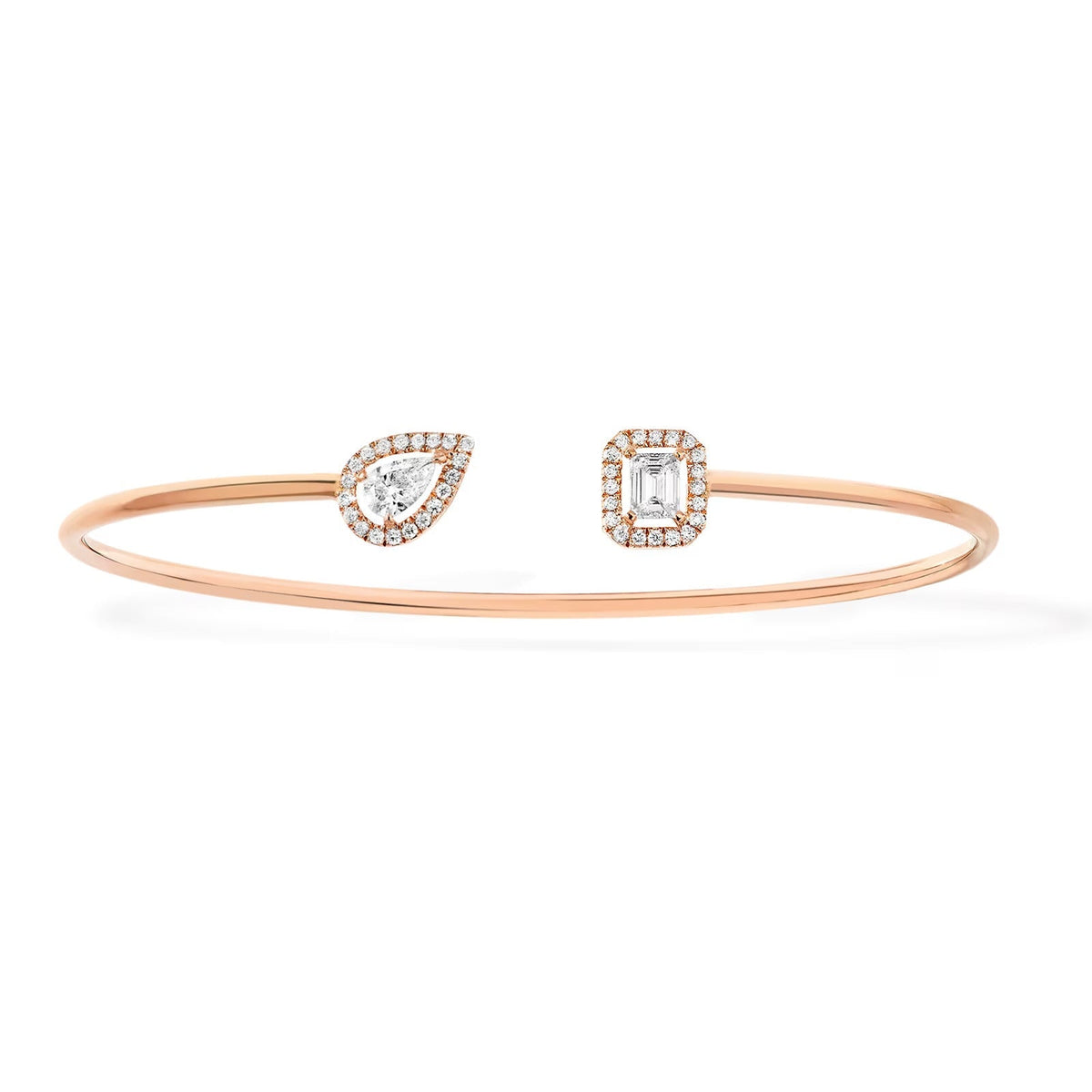 [Cyra] JONC FLEX MY TWIN TOI & MOI SILBER-DIAMANT-ARMBAND