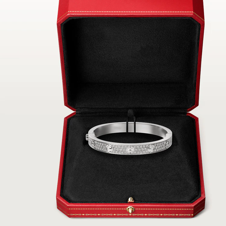 [Cyra]  LOVE BRACELET 6.1MM DIAMOND-PAVED
