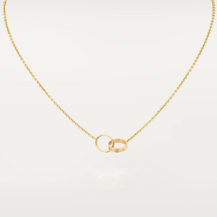 [Cyra]  LIEBESKETTE DOPPELRING GOLD