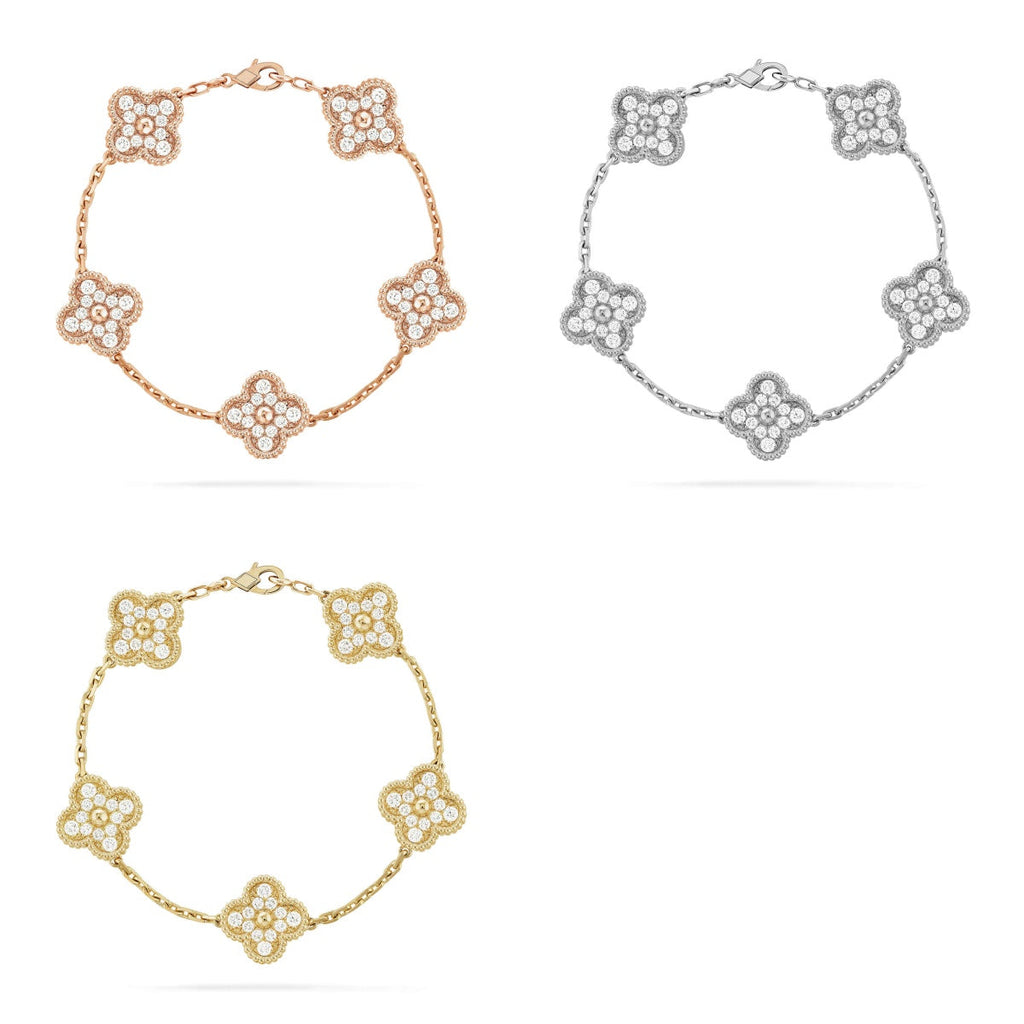 [Cyra] Neue CLOVER 5 MOTIF FULL DIAMOND ARMBAND-KOLLEKTION