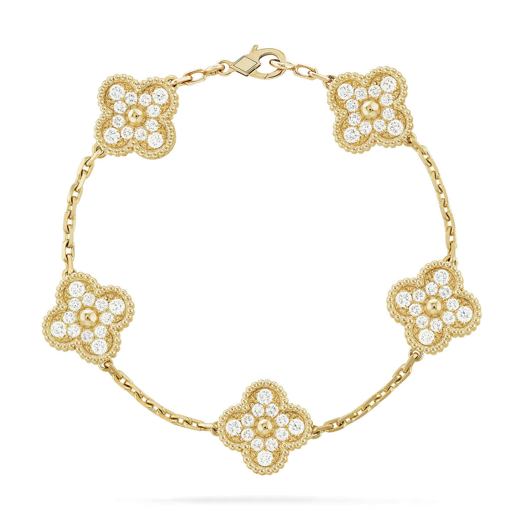 [Cyra] Neue CLOVER 5 MOTIF FULL DIAMOND ARMBAND-KOLLEKTION