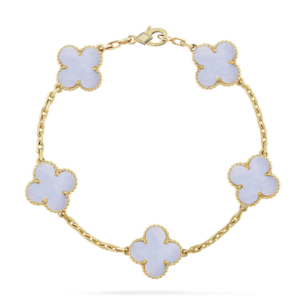 [Cyra] Neue CLOVER 5 MOTIV ARMBANDKOLLEKTION AUS LILAM CHALCEDON