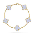 [Cyra] Neue CLOVER 5 MOTIV ARMBANDKOLLEKTION AUS LILAM CHALCEDON