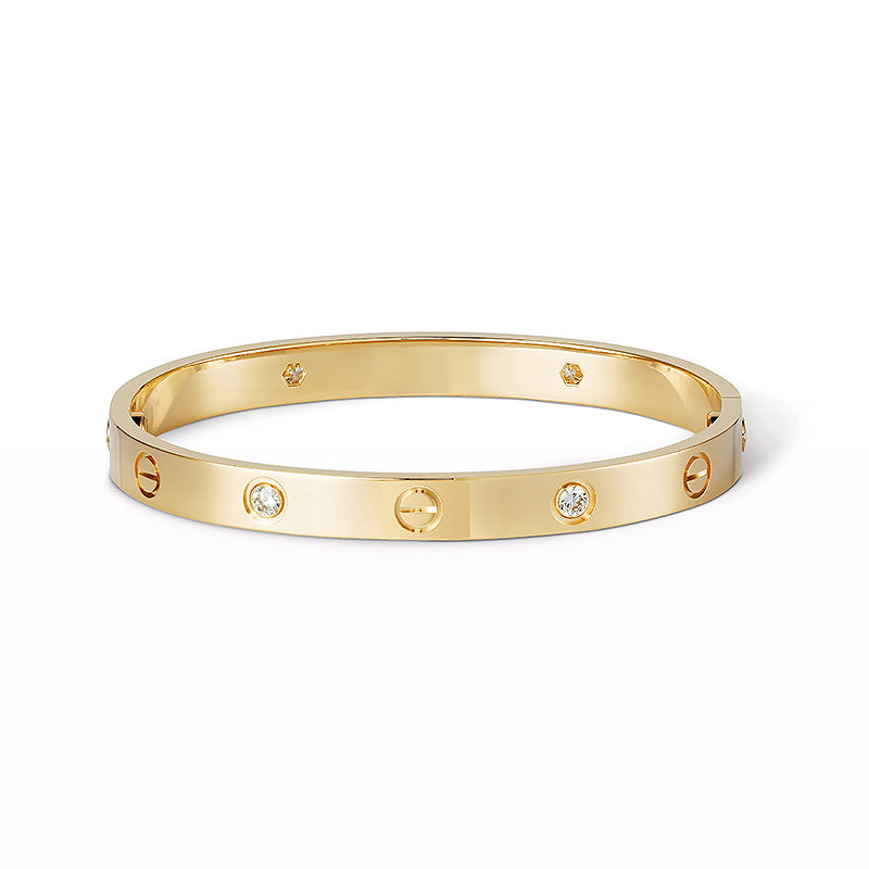 [Cyra] LOVE ARMBAND 6,1MM 4 DIAMANTEN