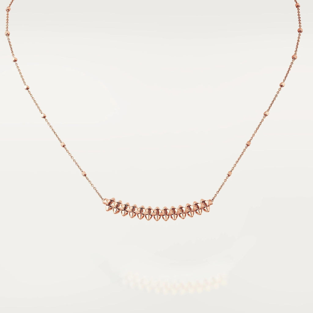 [Cyra]  CLASH PINK GOLD NECKLACE