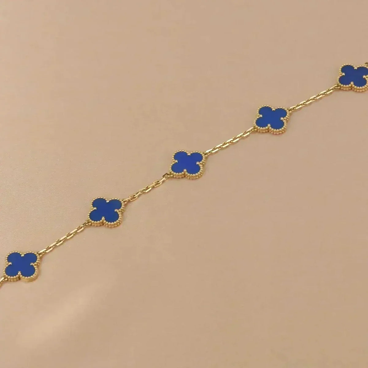 [Cyra] New CLOVER 5 MOTIF BLUE AGATE BRACELET COLLECTION