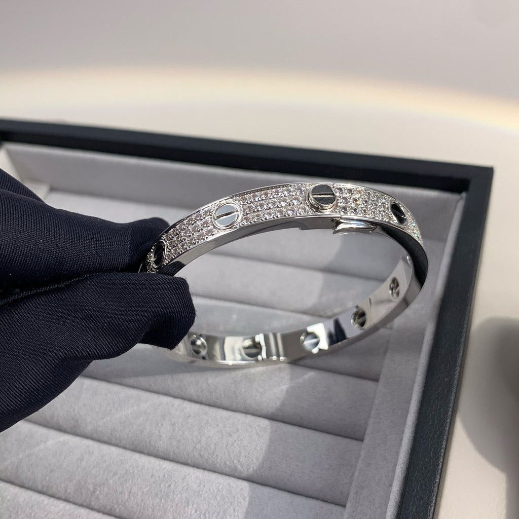 [Cyra] LOVE ARMBAND 6,1 MM DIAMANTBESETZTE KERAMIK