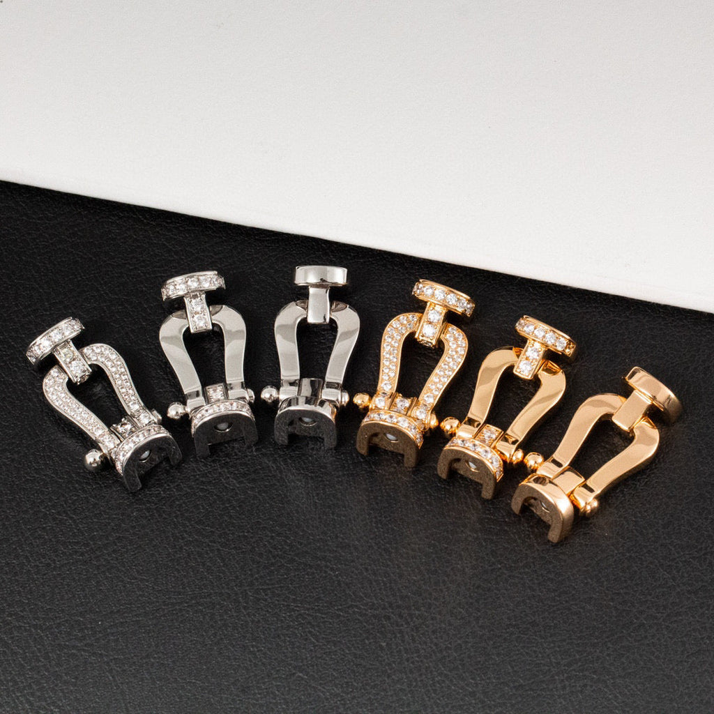 [Cyra]  FORCE LARGE HORSESHOE NO DIAMOND BRACELET GOLD