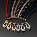 [Cyra] FORCE GROSSES HUFEISEN-ARMBAND MIT VOLLBESATZ AUS DIAMANTEN SILBER