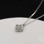 [Cyra]  CLOVER MINI 9.5MM PENDANT DIAMOND NECKLACE