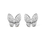 [Cyra] SCHMETTERLING OHRRINGE MIT VOLLBESATZ (DIAMANTEN)