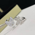 [Cyra] SCHMETTERLING OHRRINGE MIT VOLLBESATZ (DIAMANTEN)