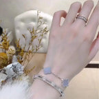 [Cyra] Neue CLOVER 5 MOTIV ARMBANDKOLLEKTION AUS LILAM CHALCEDON