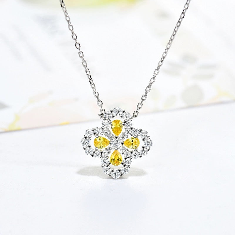 [Cyra] LOOP-HALSKETTE VOLLMOTIV DIAMANT 16MM MEHRFARBIG