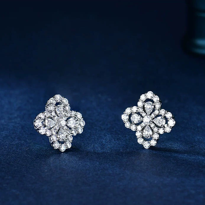 [Cyra]  CREOLEN MIT DURCHGEHENDEM MOTIV UND DIAMANTEN 16MM