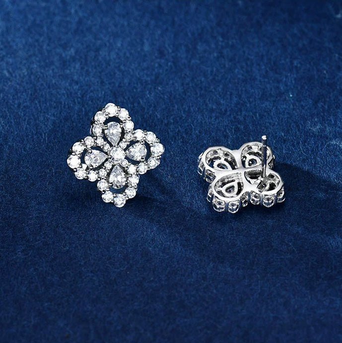 [Cyra]  CREOLEN MIT DURCHGEHENDEM MOTIV UND DIAMANTEN 16MM