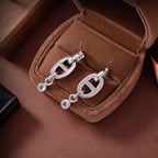 [Cyra]  HM CHAINE DIAMOND EARRINGS