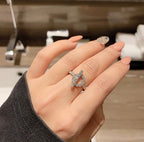 [Cyra]  ECHAPPEE RING SILVER DIAMOND