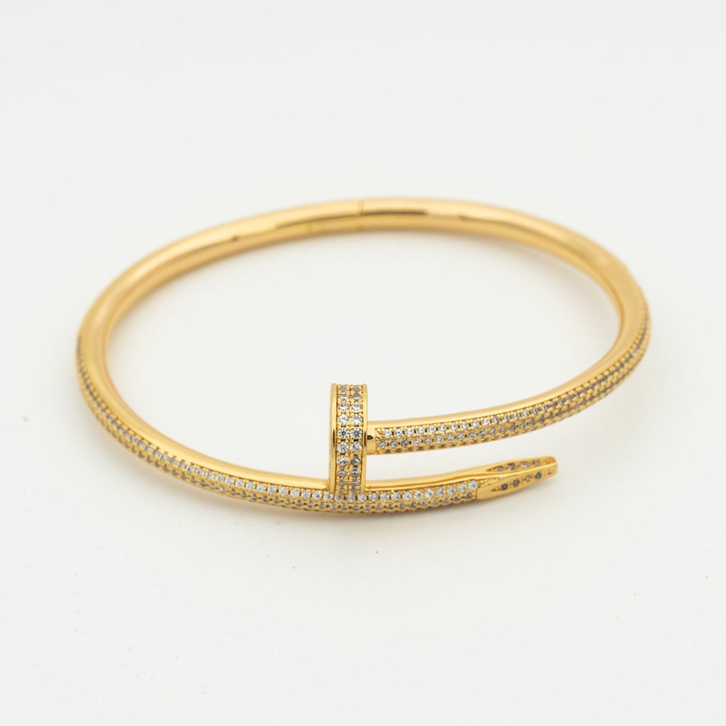 [Cyra] JUSTE UN CLOU ARMBAND 3,5 MM VOLL BESETZT MIT DIAMANTEN