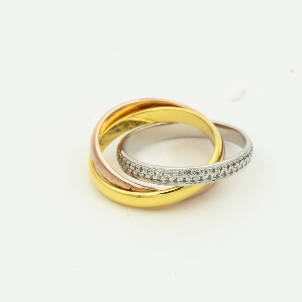 [Cyra]  TRINITY RING GOLD ROSÉGOLD SILBER DIAMANTEN