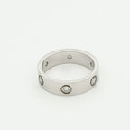 [Cyra]  LOVE RING 5.5MM 6 DIAMONDS SILVER
