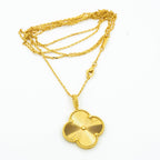 [Cyra]  CLOVER 25MM PEDANT NECKLACE GOLD