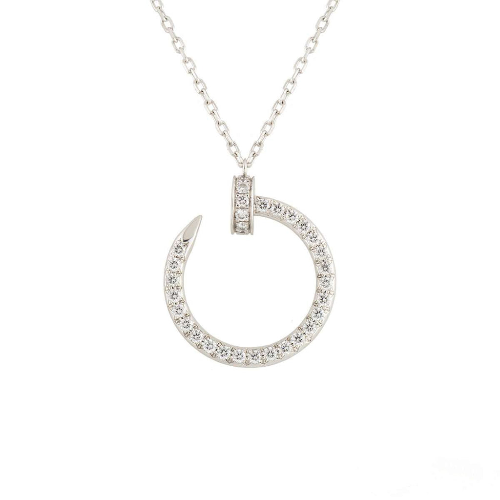 [Cyra] JUSTE HALSKETTE SILBER DIAMANTEN