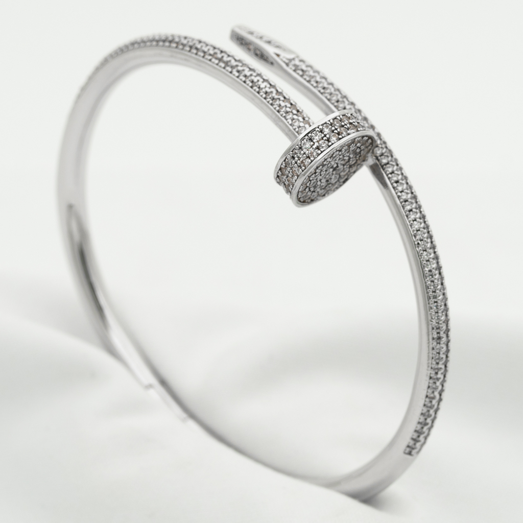 [Cyra] JUSTE UN CLOU ARMBAND 3,5 MM VOLL BESETZT MIT DIAMANTEN