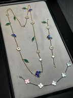 [Cyra]  26 NEW CLOVER 15 MOTIFS LUCKY NECKLACE