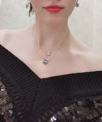 [Cyra]  JEUX DE PINK GOLD DIAMOND NECKLACE