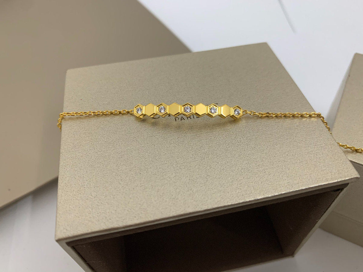 [Cyra]  BEE LOVE ARMBAND DIAMANT