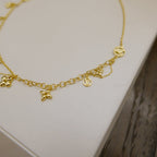 [Cyra]  BLOOMING SUPPLE NECKLACE BRASS