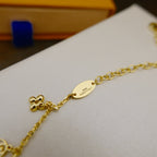 [Cyra]  BLOOMING SUPPLE NECKLACE BRASS
