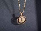 [Cyra]   MOVE PM NECKLACE PINK GOLD DIAMOND
