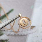 [Cyra]   MOVE PM NECKLACE PINK GOLD DIAMOND