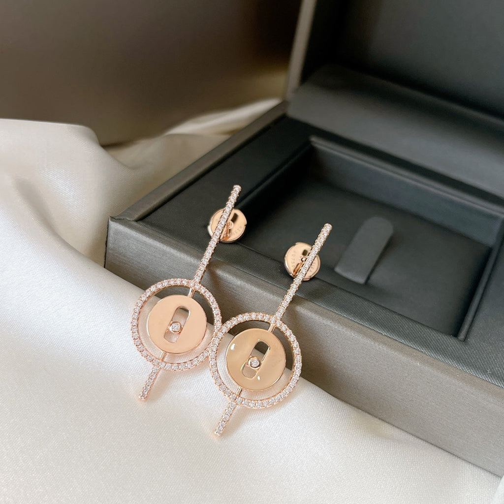[Cyra]   MOVE ARROW OHRRINGE AUS ROSÉGOLD MIT DIAMANTEN