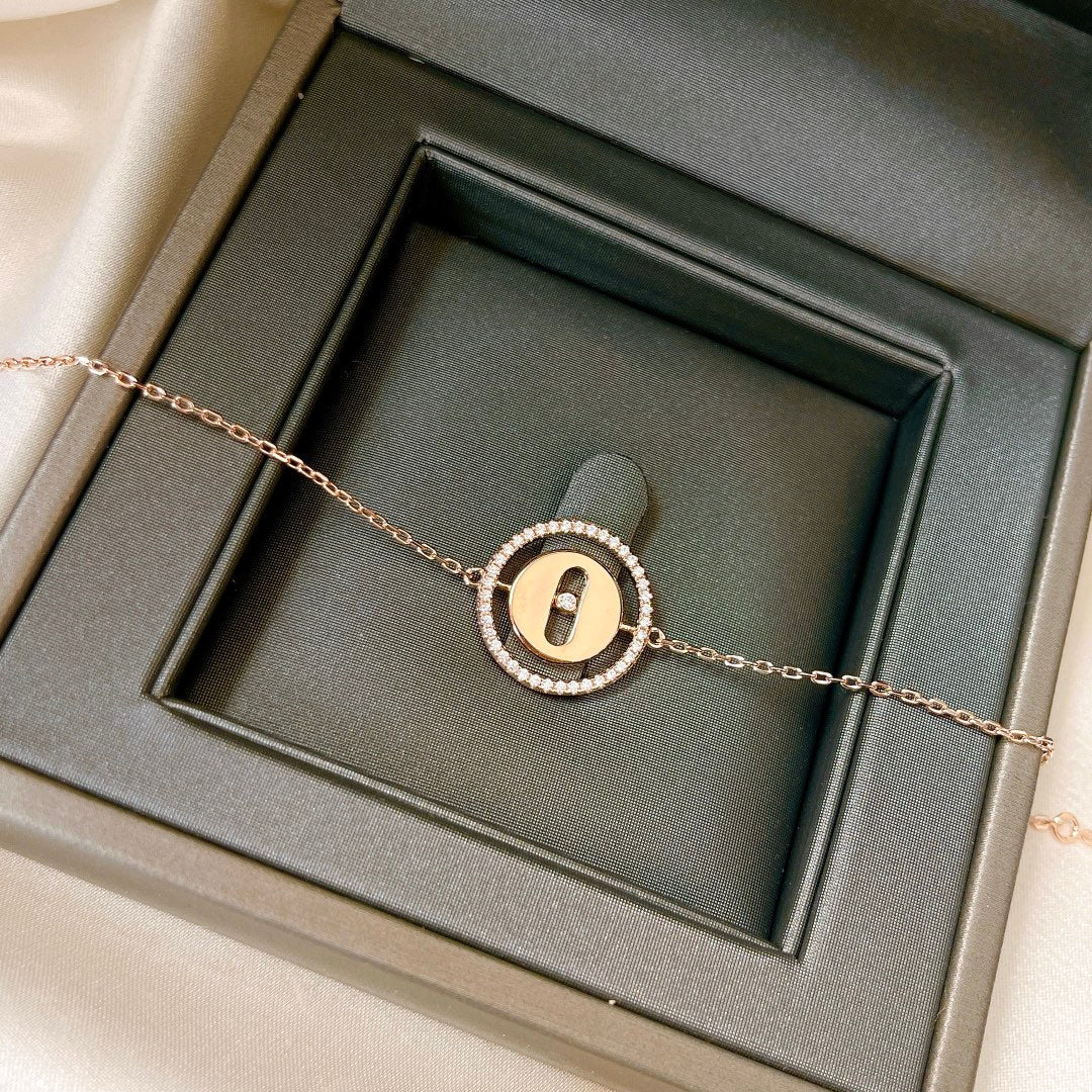 [Cyra]   MOVE PAVED DIAMOND BRACELET