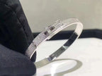 [Cyra]  HM KELLY BRACELET IN SILVER AND FULL PAVE DIAMOND