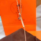 [Cyra]  HM ネックレス プラチナ ローズゴールド ダイヤモンド