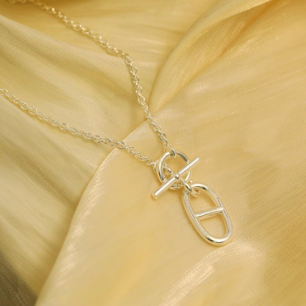 [Cyra]  HM CHAINE D'ANCRE ANHÄNGER-HALSKETTE STERLINGSILBER