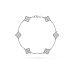 [Cyra] CLOVER 6 MOTIV ARMBAND SILBER DIAMANT