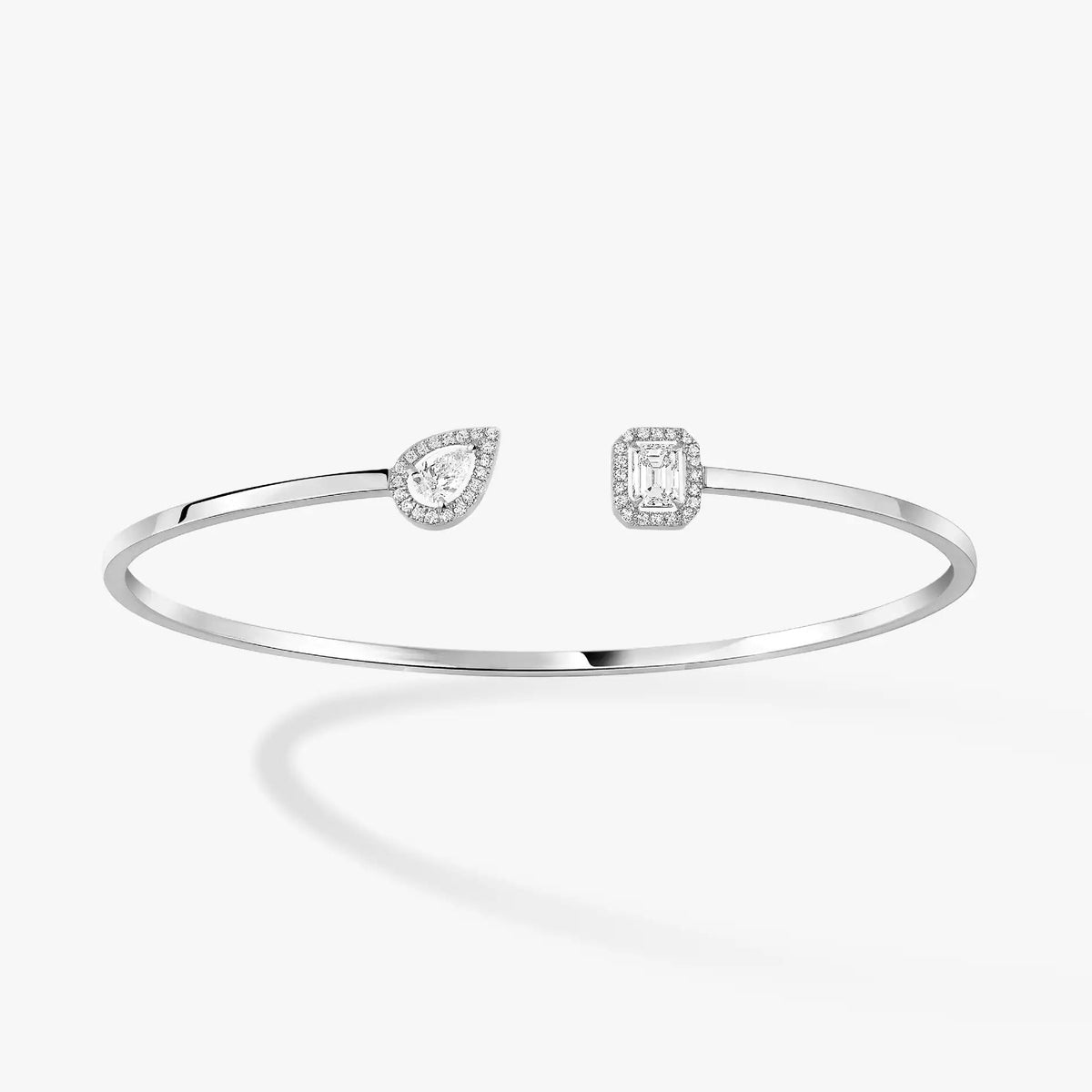 [Cyra] JONC FLEX MY TWIN TOI & MOI SILBER-DIAMANT-ARMBAND