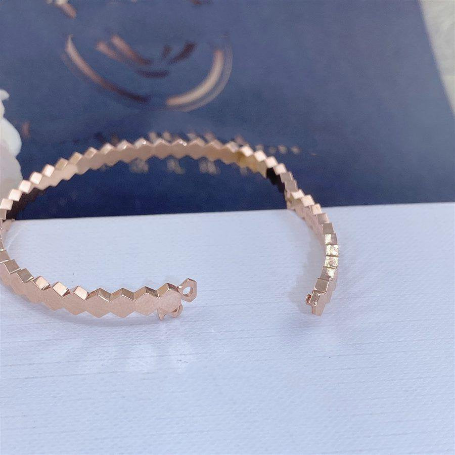 [Cyra]  BEE LOVE PINK GOLD BRACELET