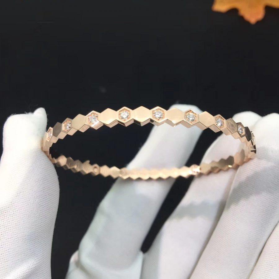 [Cyra] BEE LOVE ROSÉGOLD-DIAMANTARMBAND