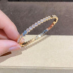 [Cyra]  BEE LOVE GOLD BRACELET FULL DIAMOND
