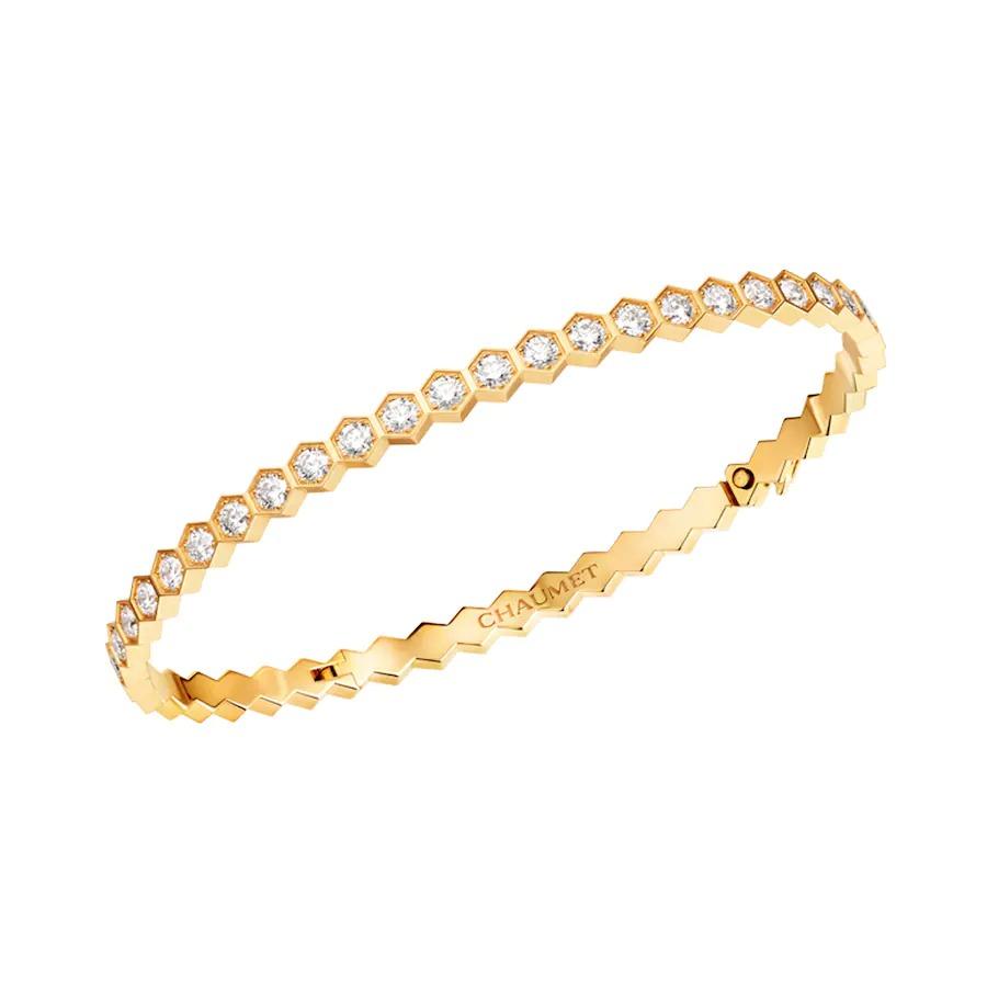 [Cyra]  BEE LOVE GOLD BRACELET FULL DIAMOND