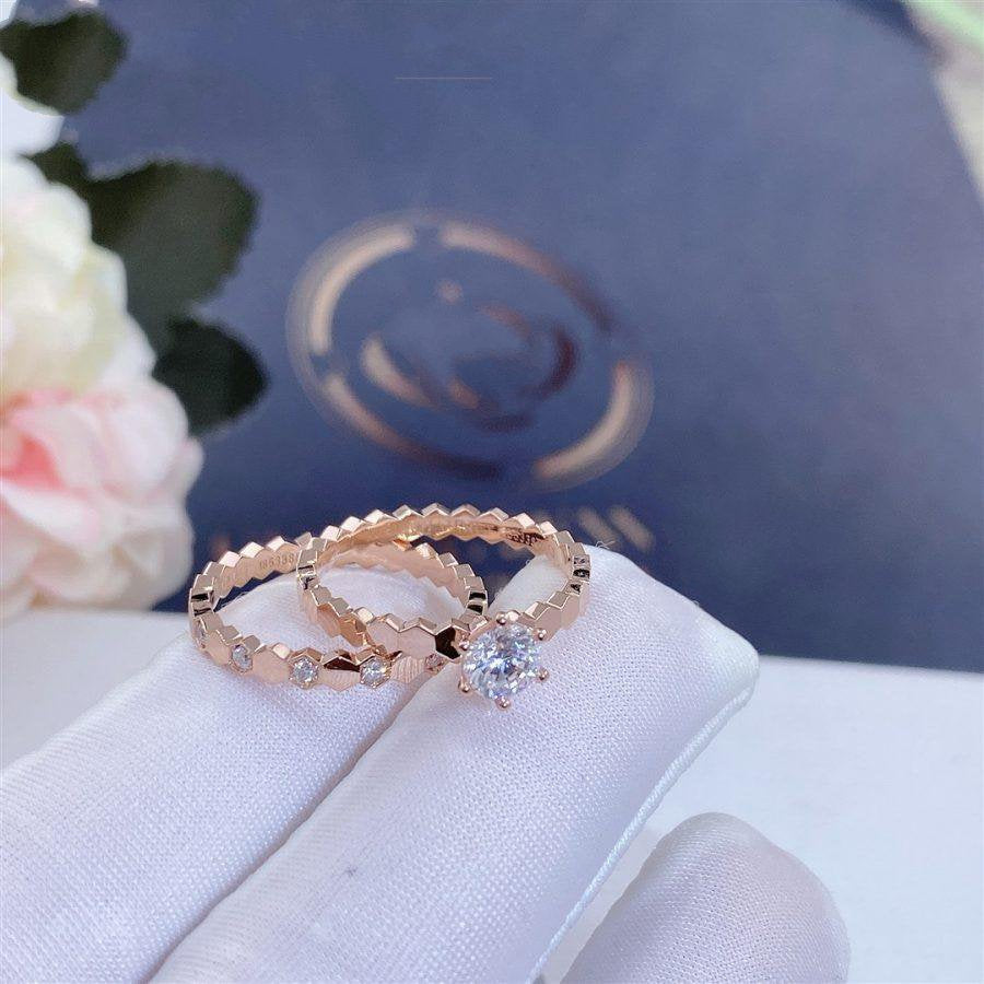 [Cyra]  BEE LOVE RING PINK GOLD 1 DIAMOND