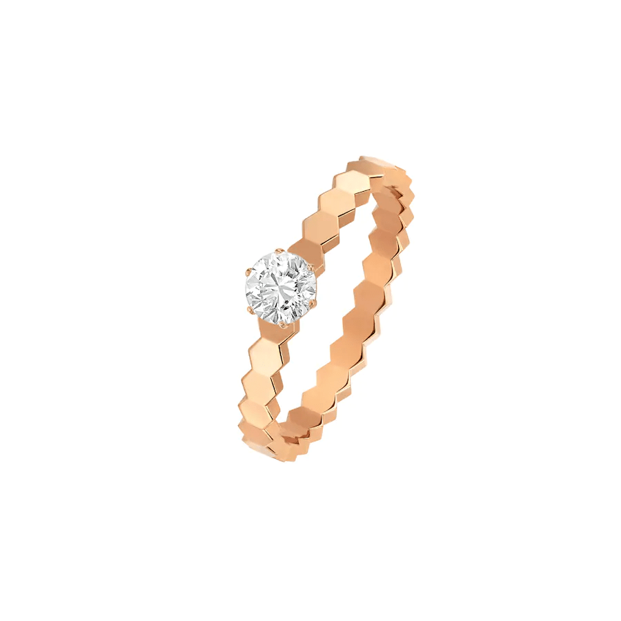 [Cyra]  BEE LOVE RING PINK GOLD 1 DIAMOND