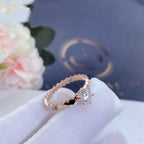 [Cyra]  BEE LOVE RING PINK GOLD 1 DIAMOND