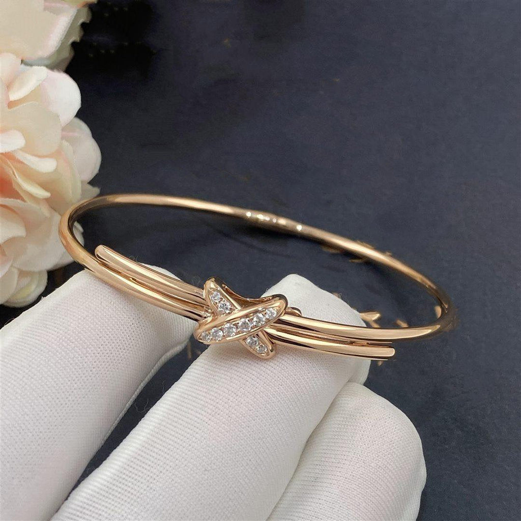 [Cyra]  JEUX DE BRACELET PINK GOLD DIAMONDS